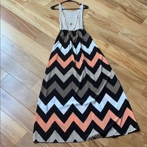 Chevron maxi dress